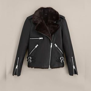 ALLSAINTS Balfern Lux Leather Biker Jacket